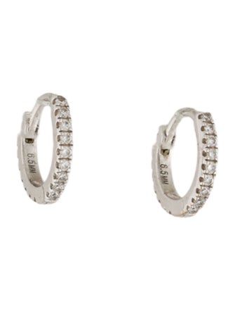 Maria Tash 18K Diamond Eternity Hoop Earrings