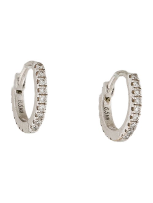 Maria Tash 18K Diamond Eternity Hoop Earrings
