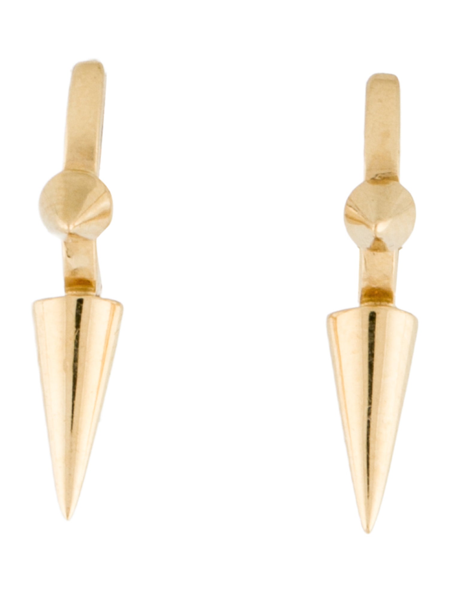 Maria Tash 14K Spike Huggie Earrings