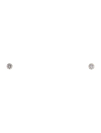 Maria Tash 18K Diamond Invisible Set Stud Earrings