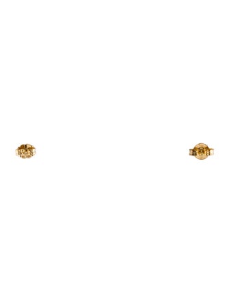 Maria Tash 18K Diamond Invisible Set Stud Earrings