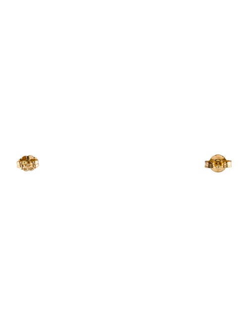 Maria Tash 18K Diamond Invisible Set Stud Earrings