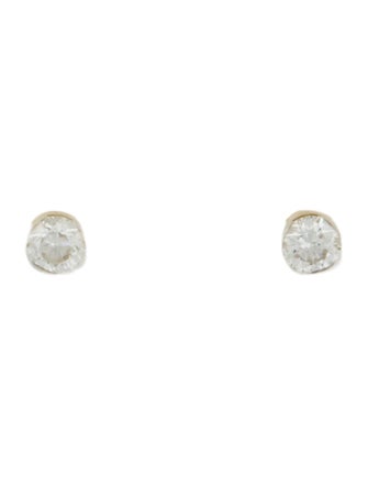 Maria Tash 18K Diamond Stud Earrings