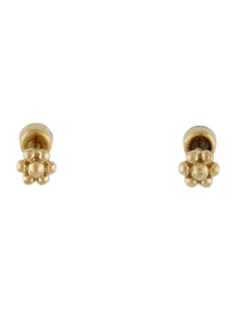Maria Tash 18K Diamond Stud Earrings