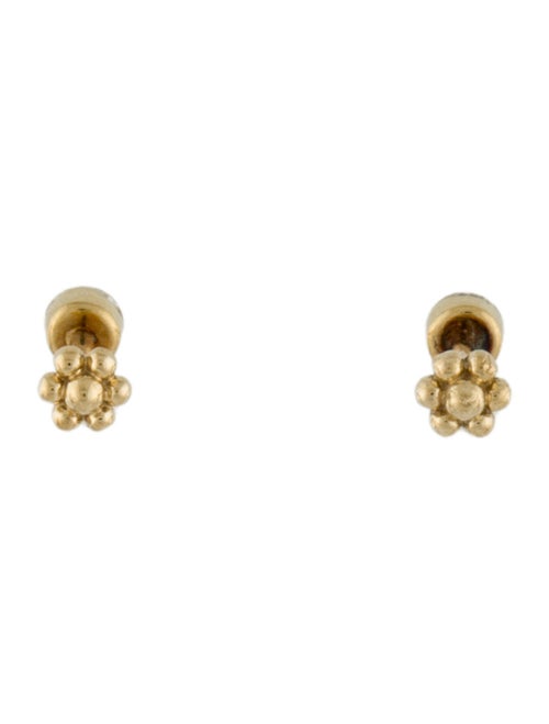 Maria Tash 18K Diamond Stud Earrings
