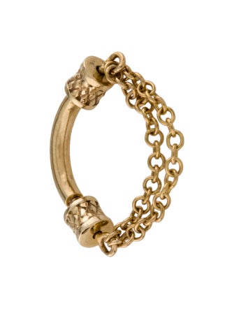 Maria Tash 14K Double Chain Septum Spinner