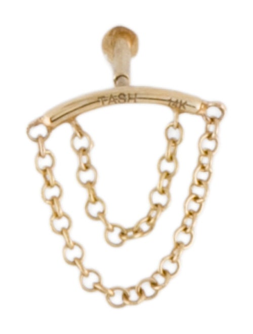 Maria Tash Double Chain Drape Earring