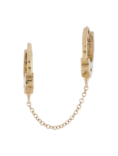 Maria Tash 14K Handcuff Chain Hoop Single Earring