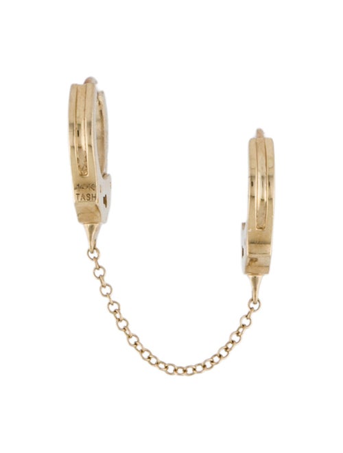 Maria Tash 14K Handcuff Chain Hoop Single Earring