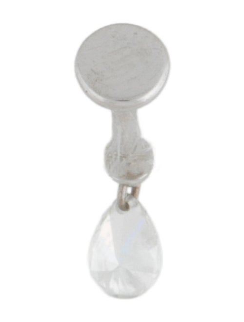 Maria Tash 18K Diamond Floating Pear Diamond Charm Stud Earring