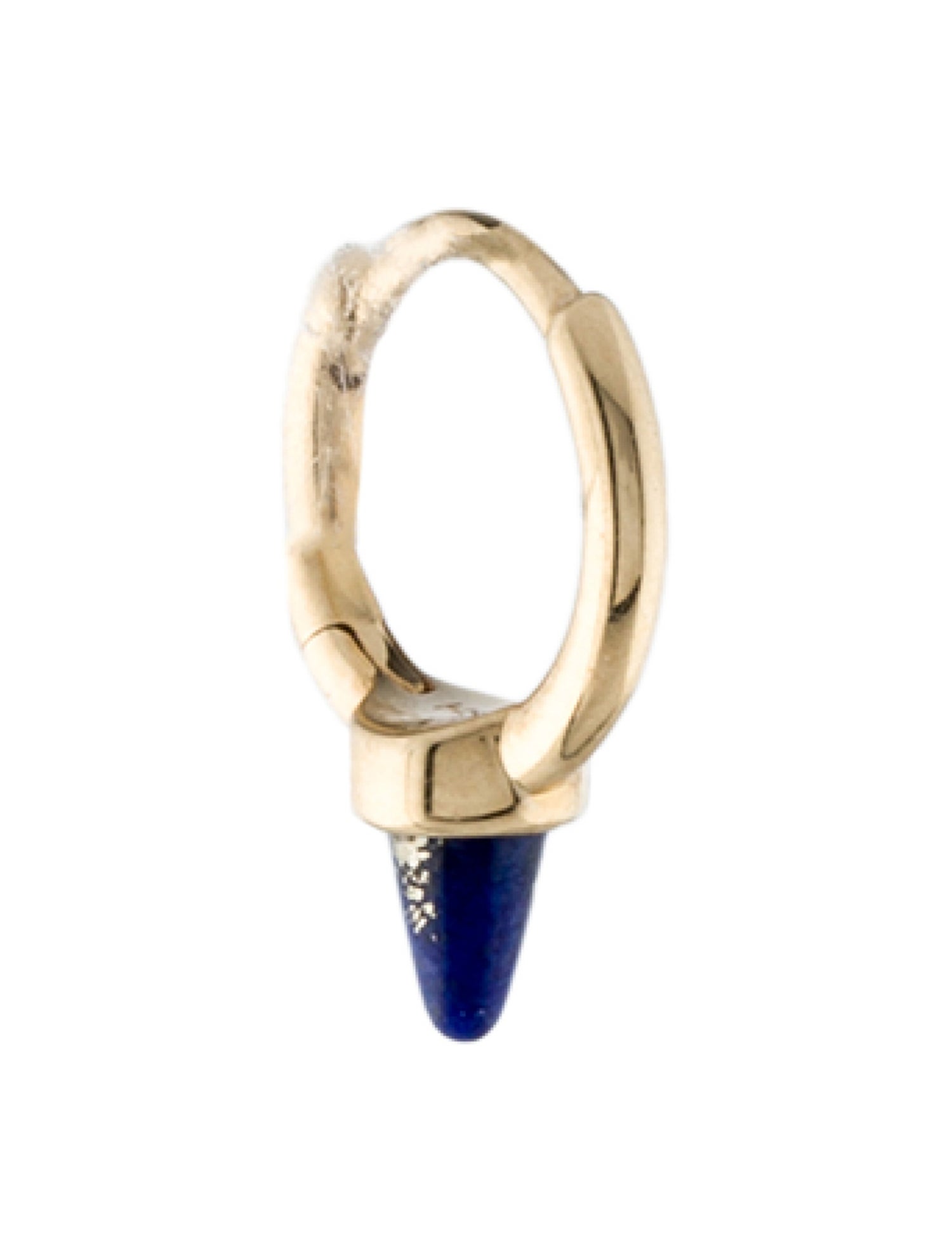 Maria Tash 14K Lapis Single Short Spike Huggie Earring