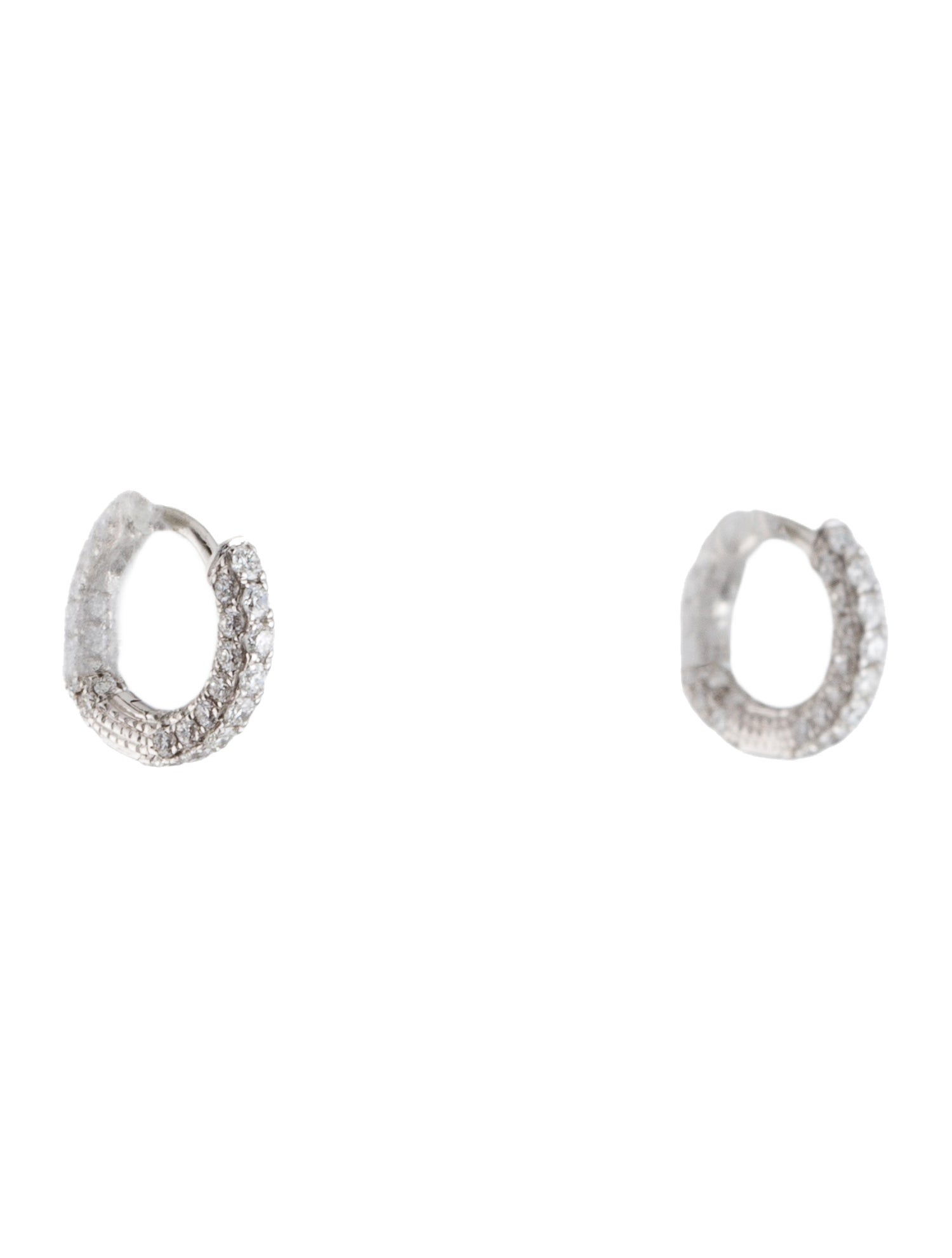 Maria Tash 18K Diamond Five Row Hoop Earring