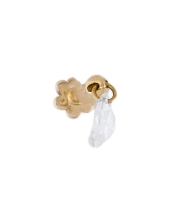 Maria Tash Diamond Floating Charm Threaded Stud Earring