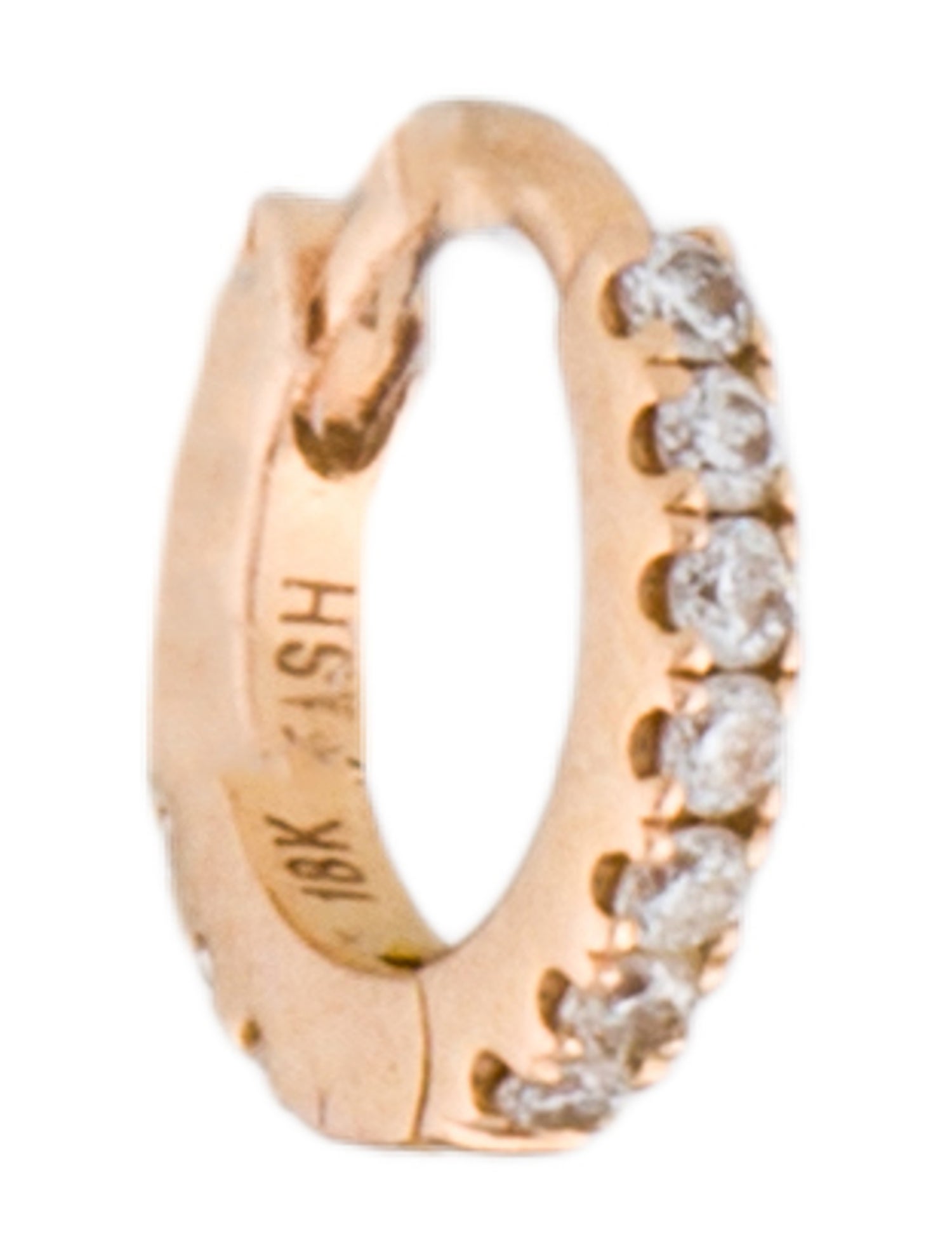 Maria Tash 18K Diamond Eternity Hoop Earring