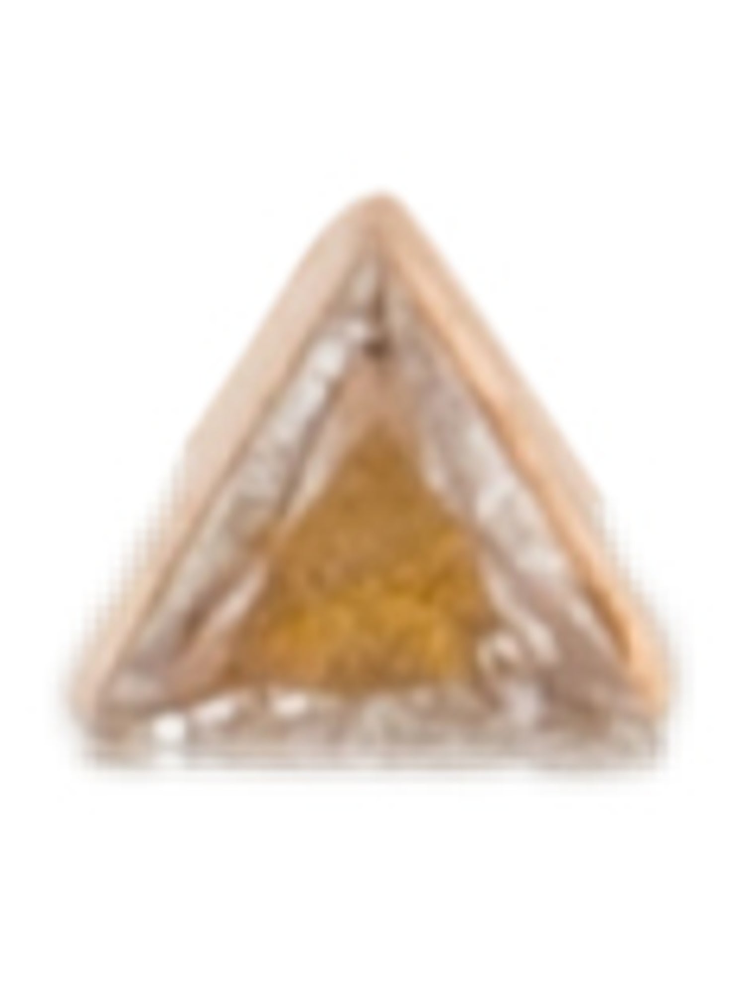 Maria Tash Diamond Invisible Set Triangle Threaded Single Stud Earring