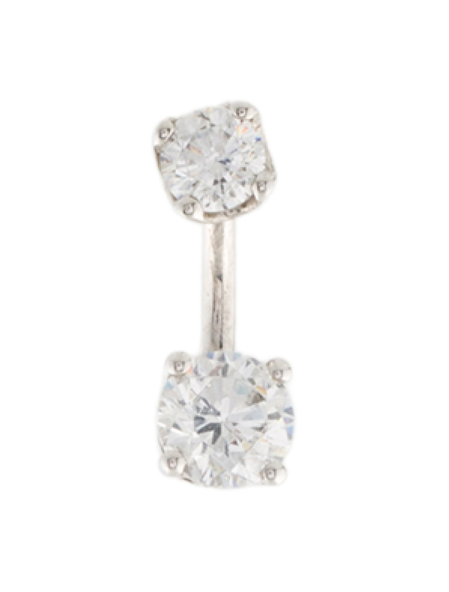 Maria Tash Cubic Zirconia Rook Barbell Single Stud Earring