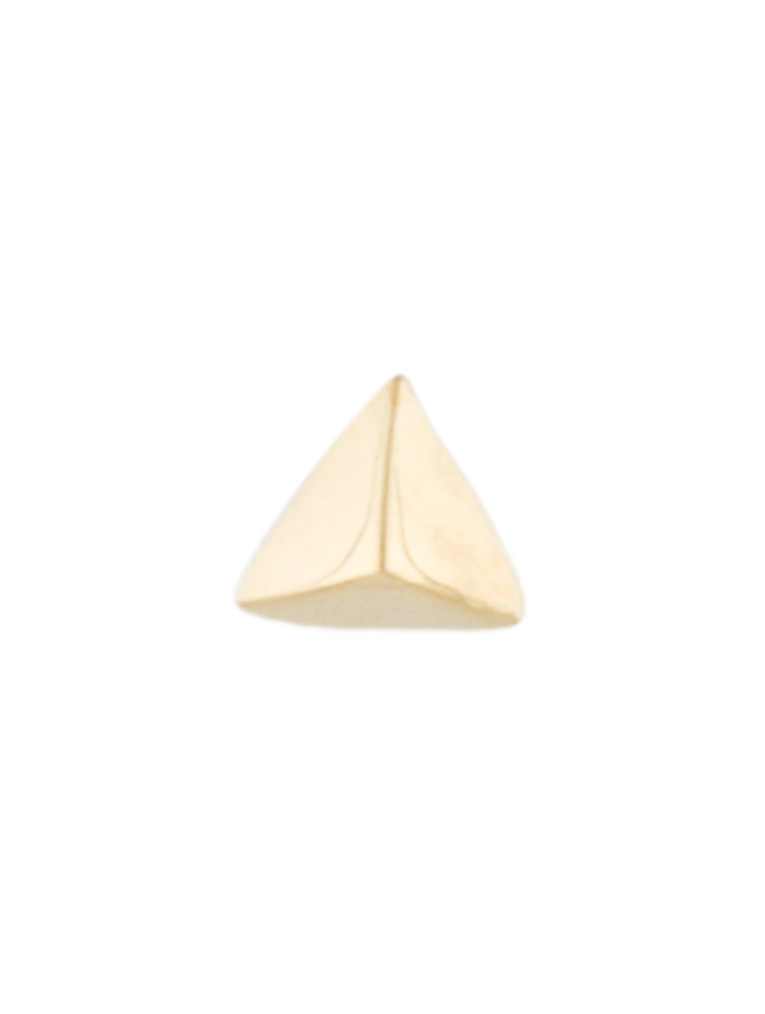 Maria Tash 14K Faceted Triangle Threaded Stud Single Earring