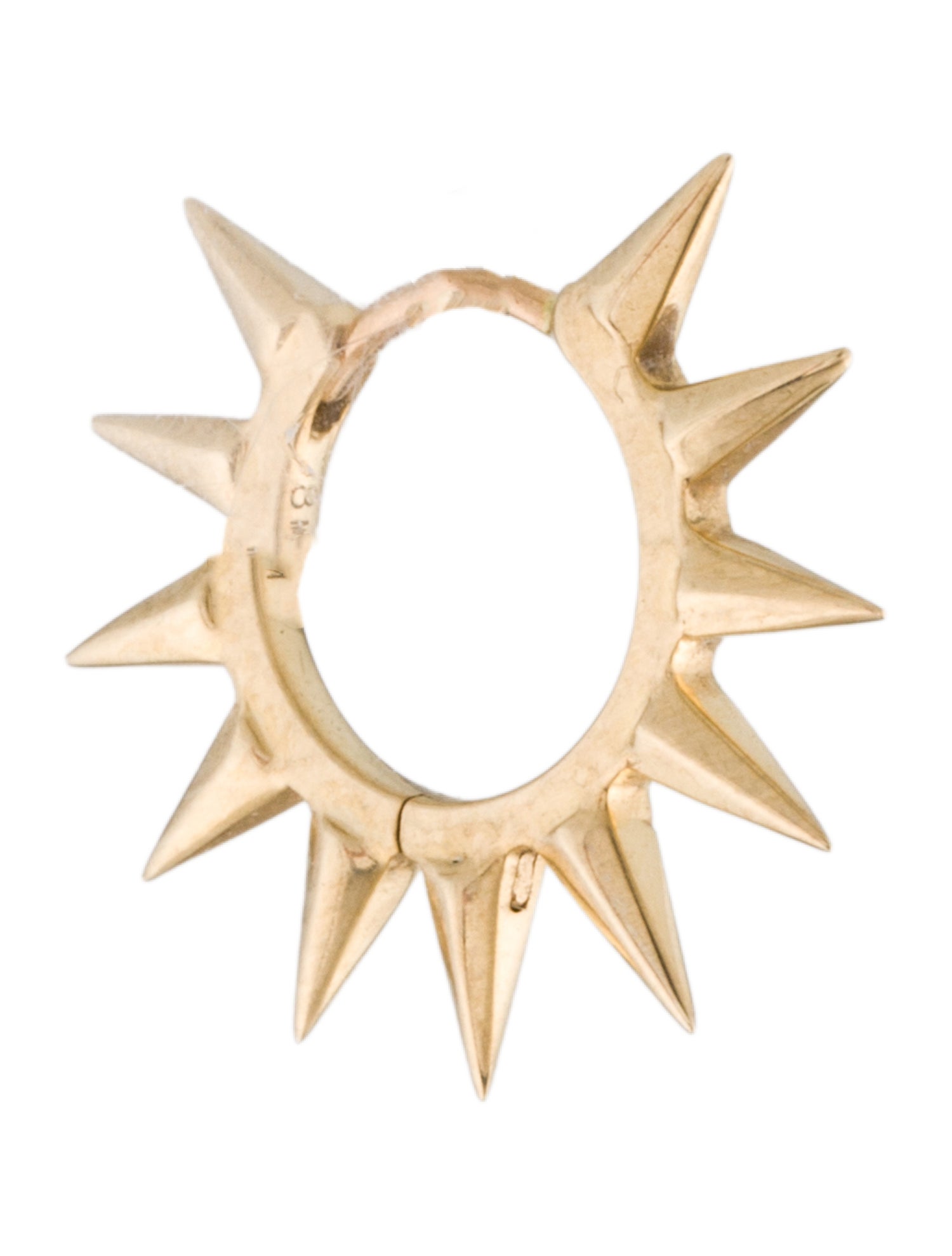 Maria Tash 14K Mohawk Single Hoop Earring