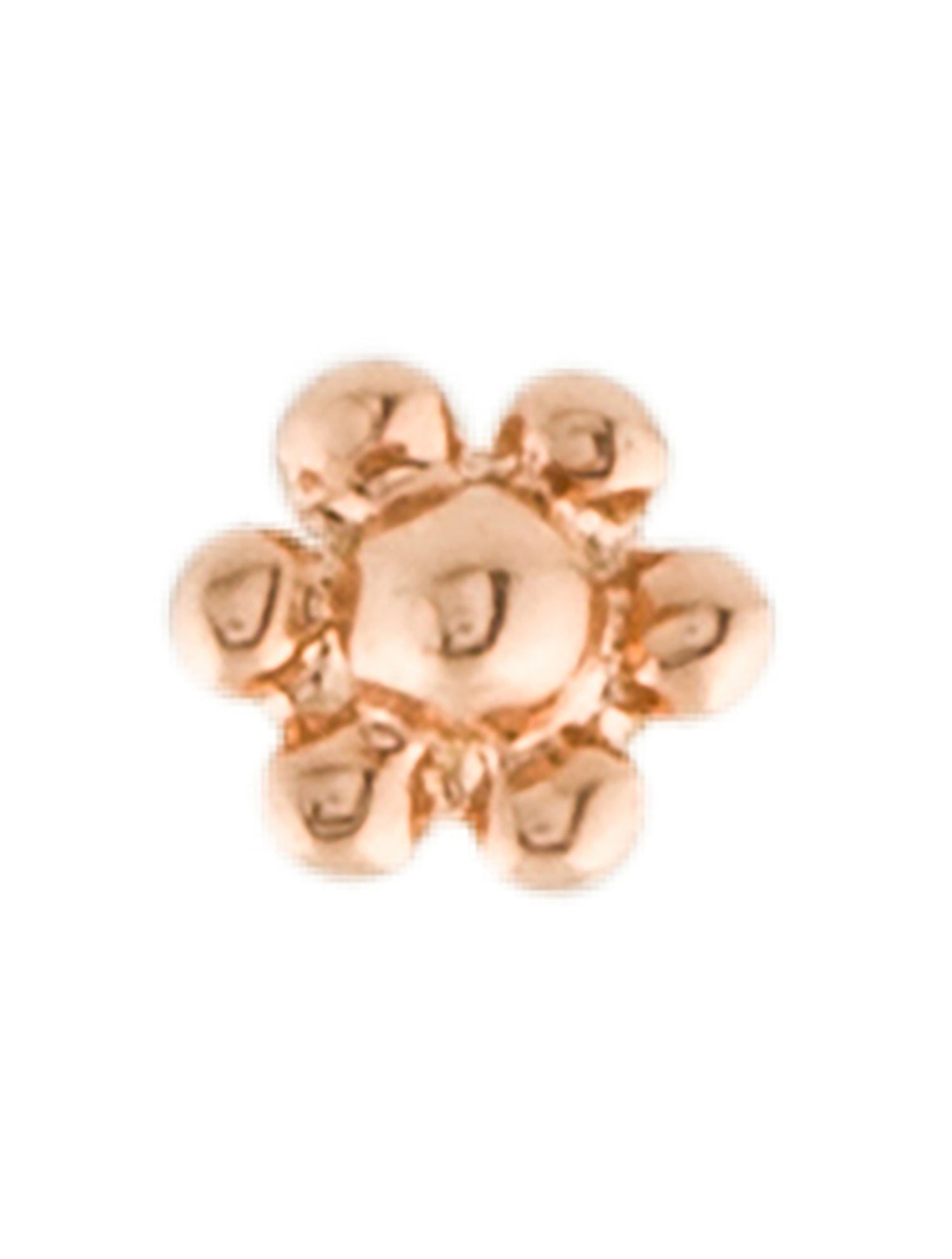 Maria Tash 14K Faceted Triangle Single Threaded Stud Earring