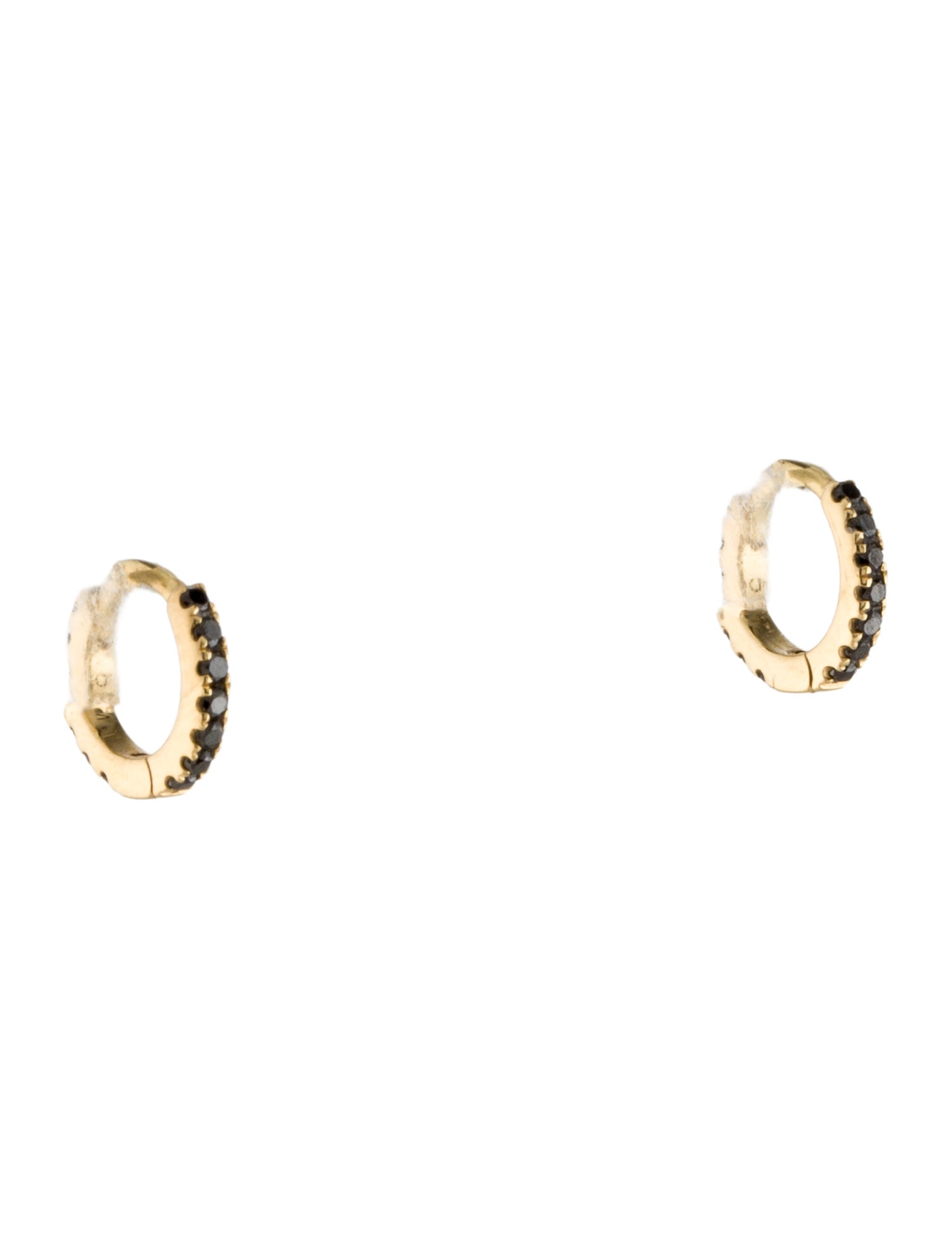 Maria Tash 18K Diamond Huggie Earrings