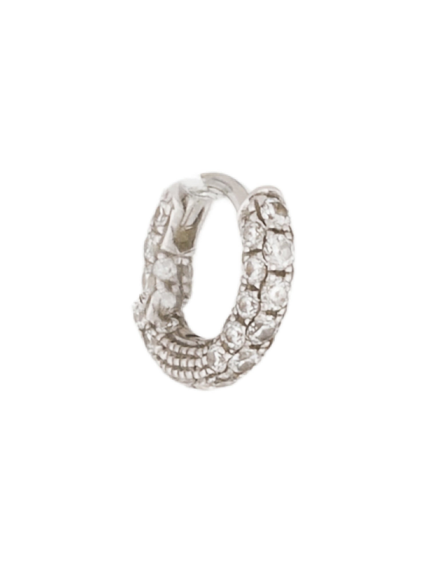 Maria Tash 18K Diamond Huggie Hoop Earring