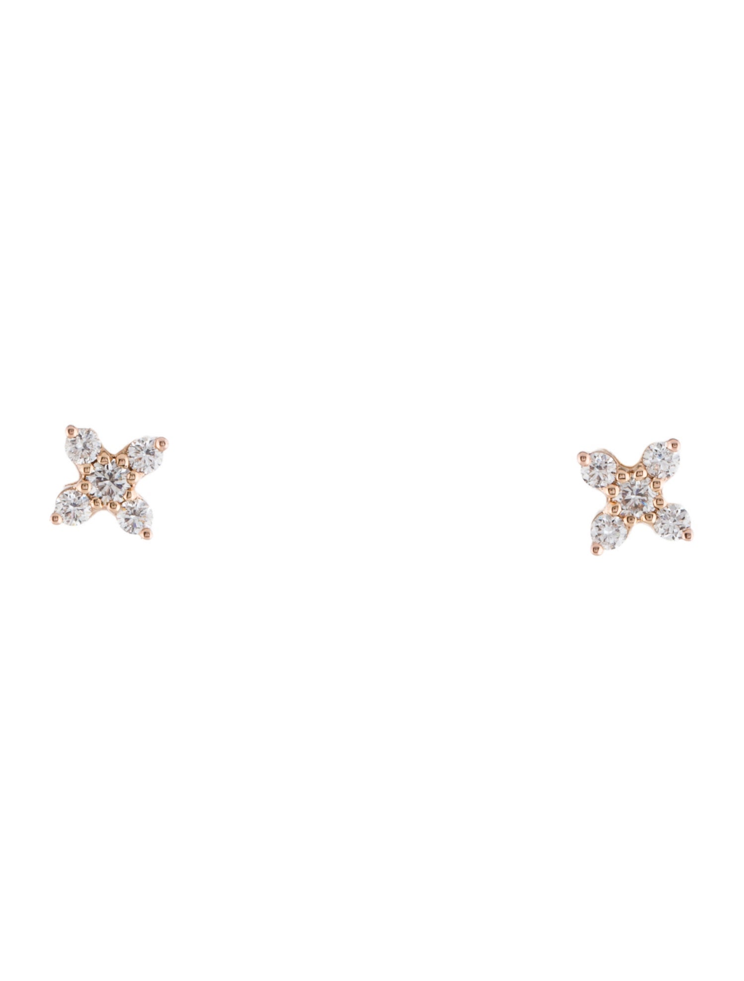 Maria Tash 14K Diamond Stud Earrings