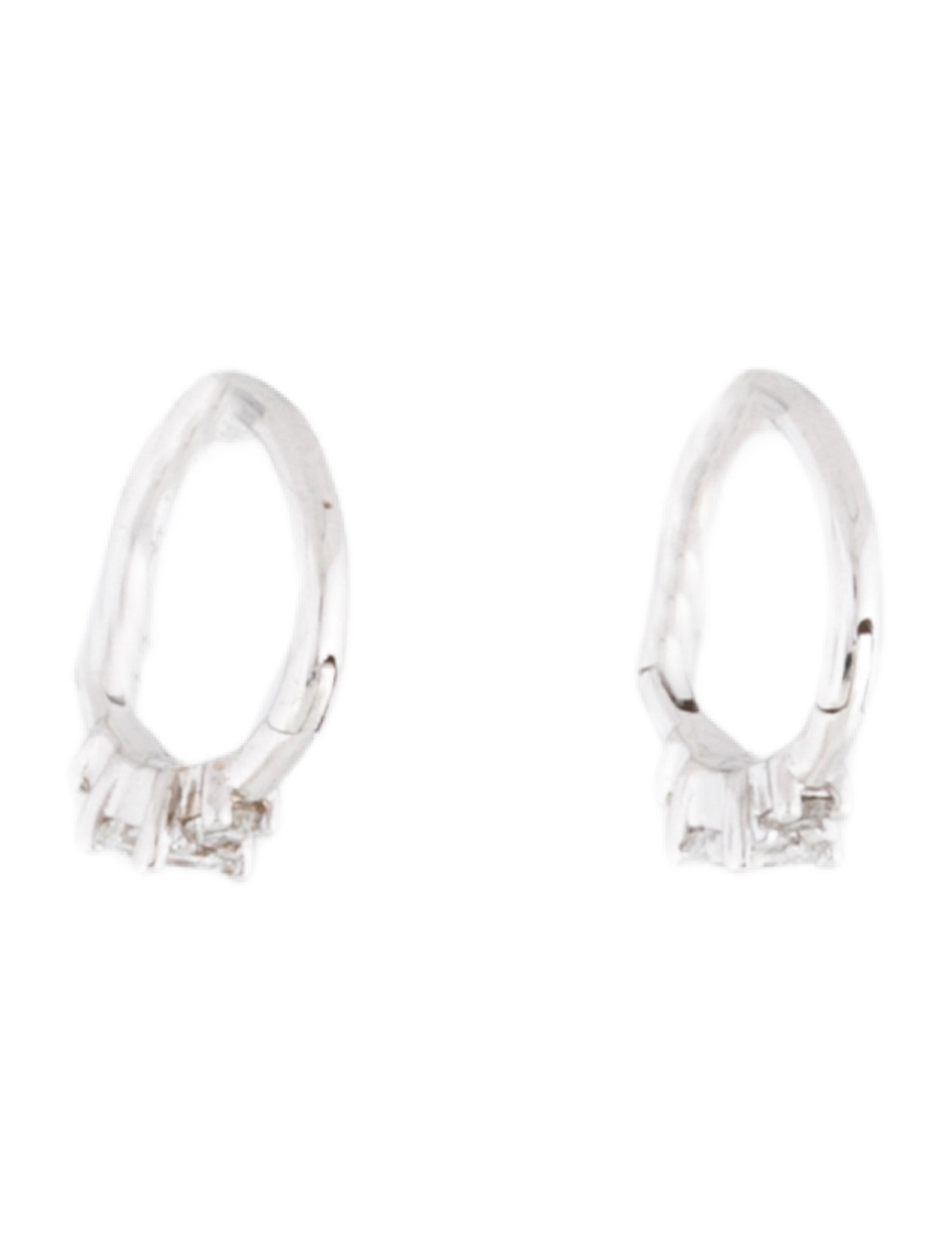 Maria Tash 18K Diamond Mini Hoop Earrings