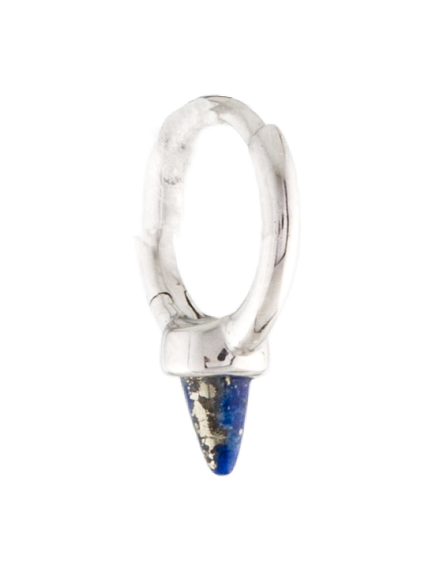 Maria Tash 14K Lapis Lazuli Single Hoop