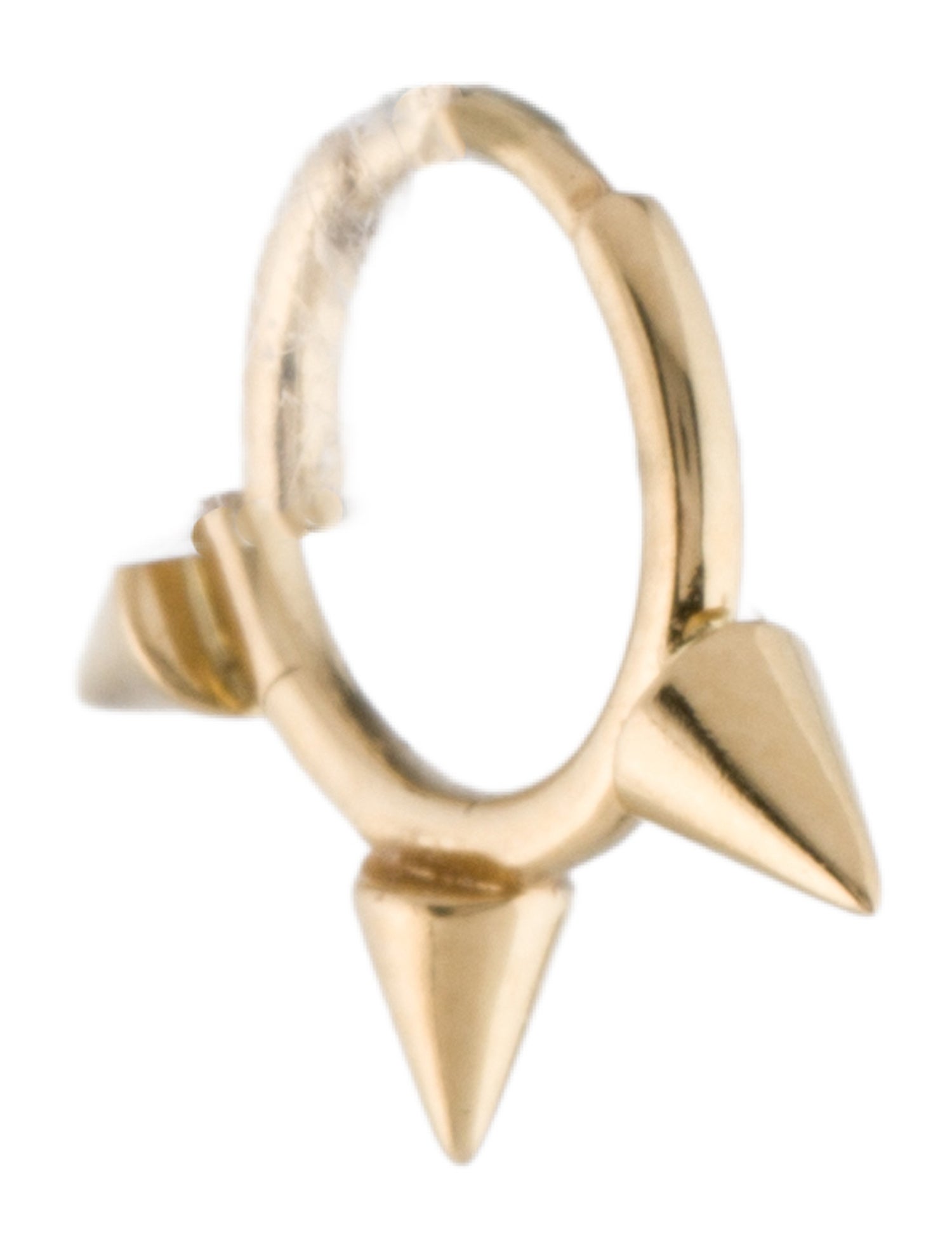 Maria Tash 14K Triple Spike Single Huggie Earring