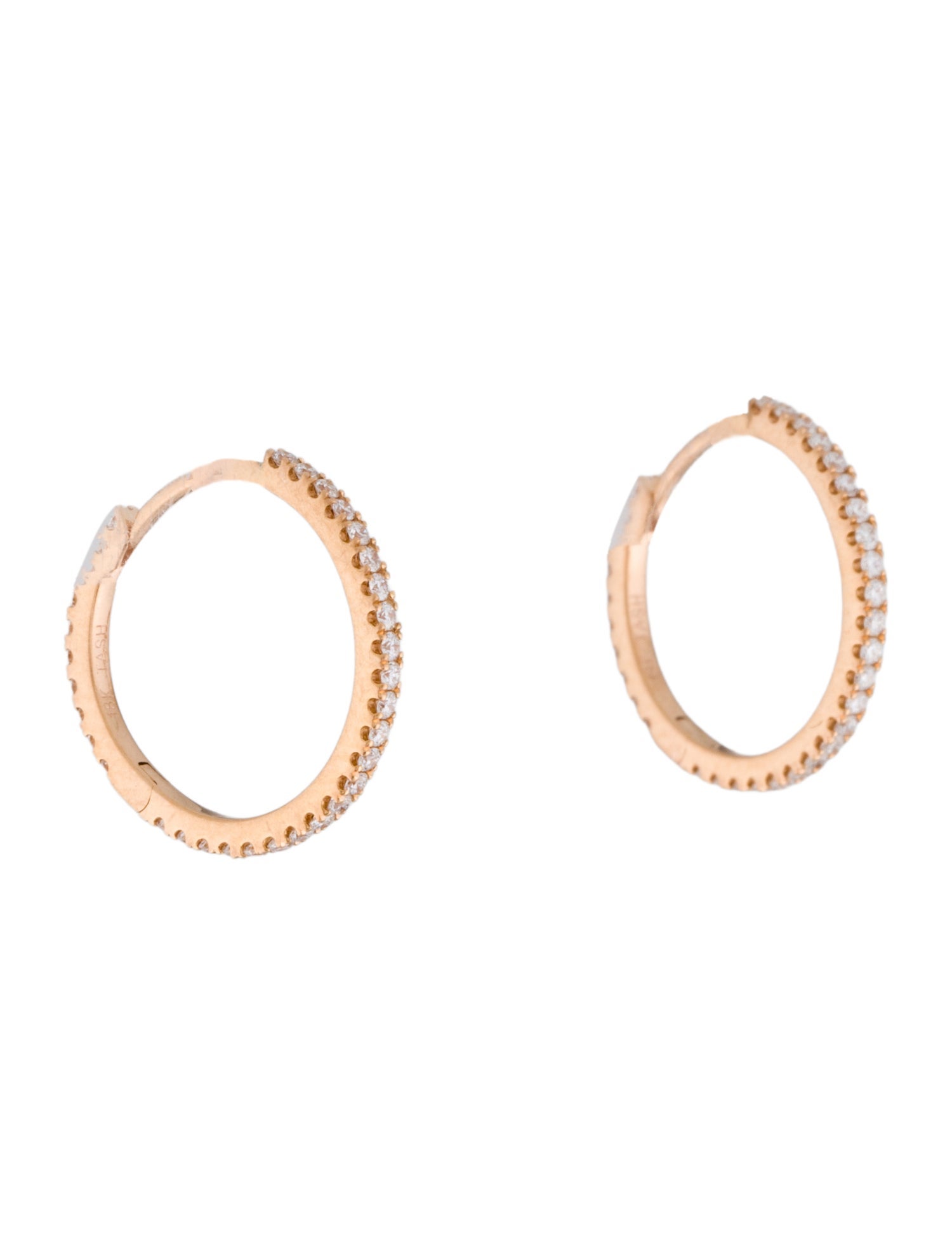 Maria Tash 18K Diamond Eternity Hoop Earrings