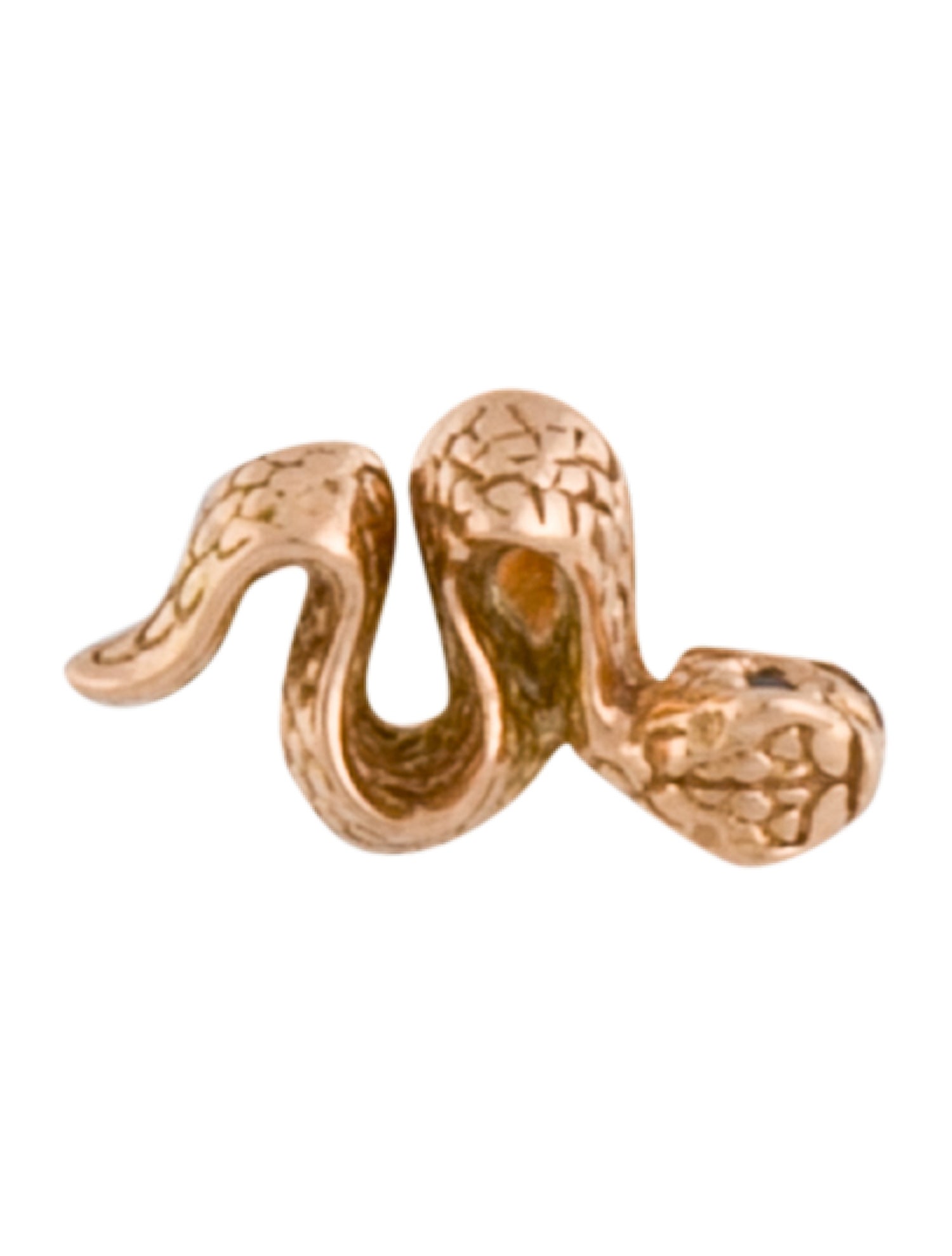 Maria Tash 18K Diamond Single Snake Stud