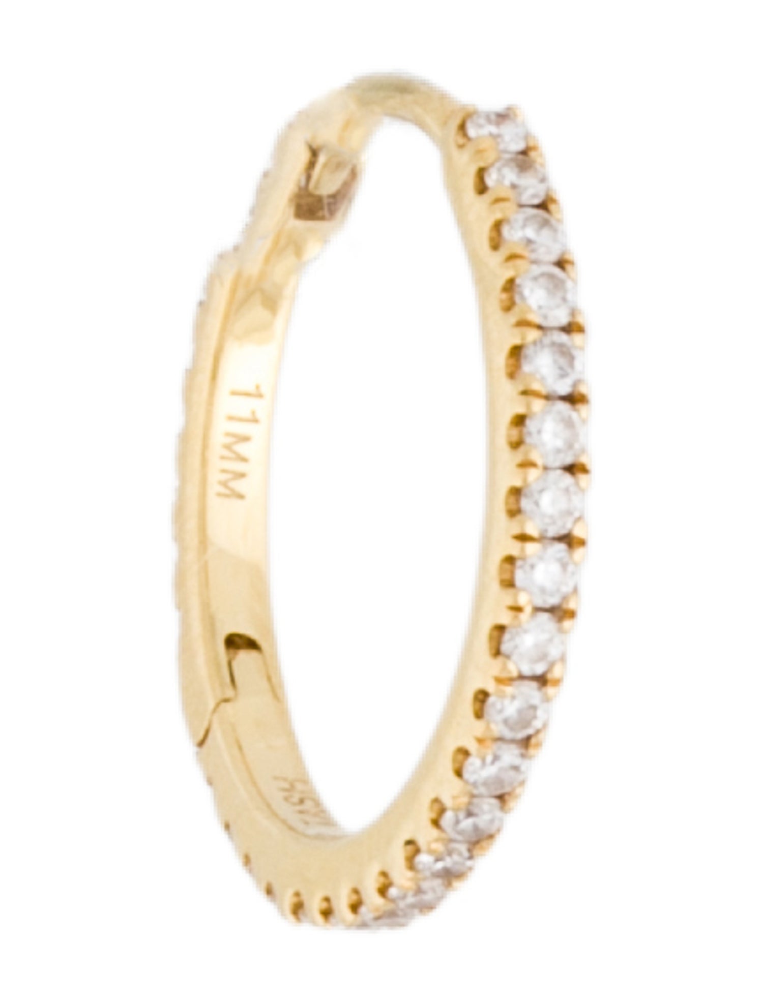 Maria Tash 18K Diamond Eternity Hoop Earring