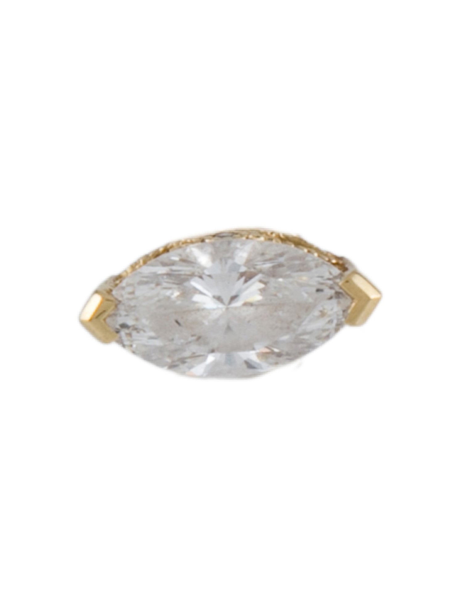 Maria Tash Marquise Diamond Threaded Stud Earring