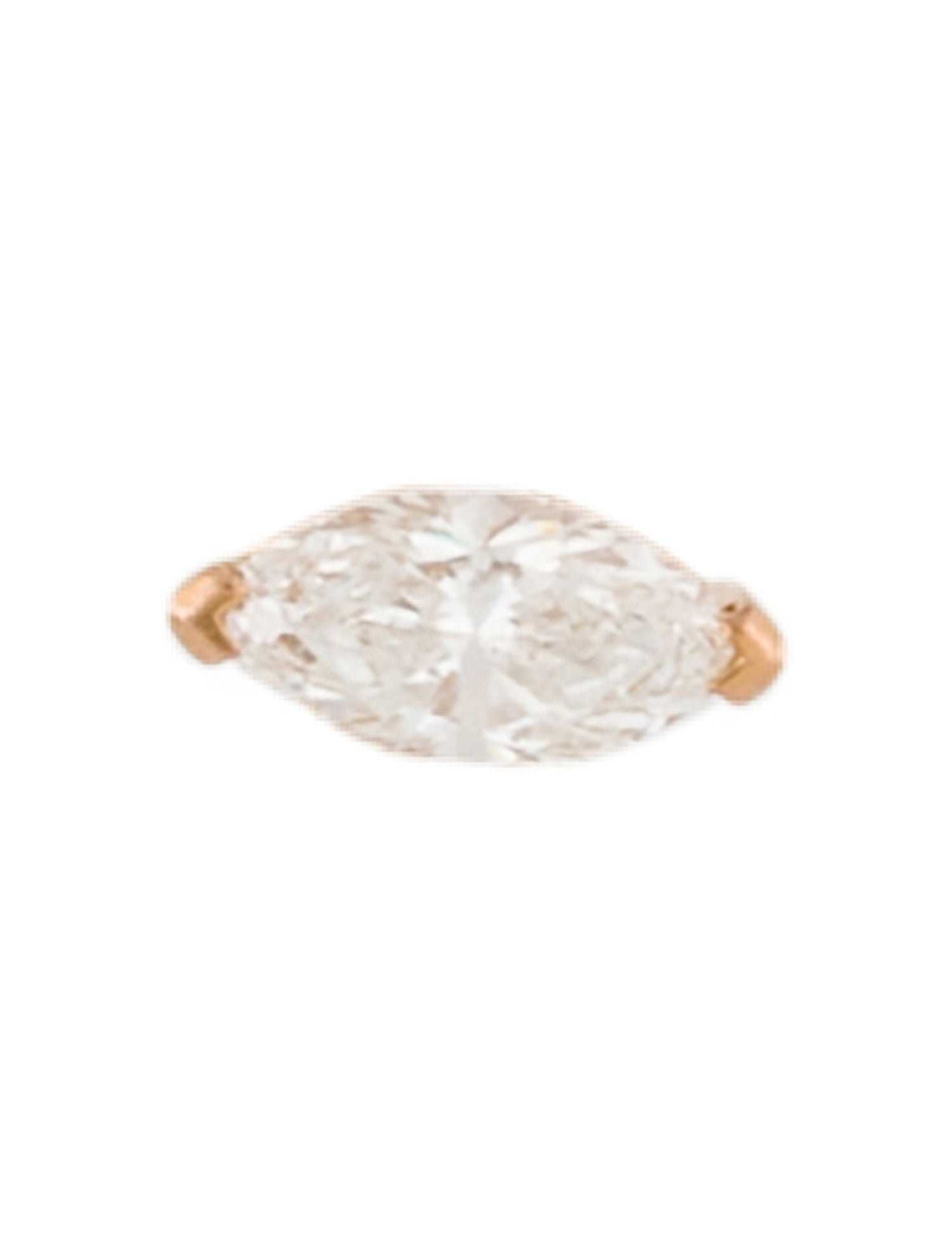 Maria Tash 14K Diamond Threaded Single Stud Earring