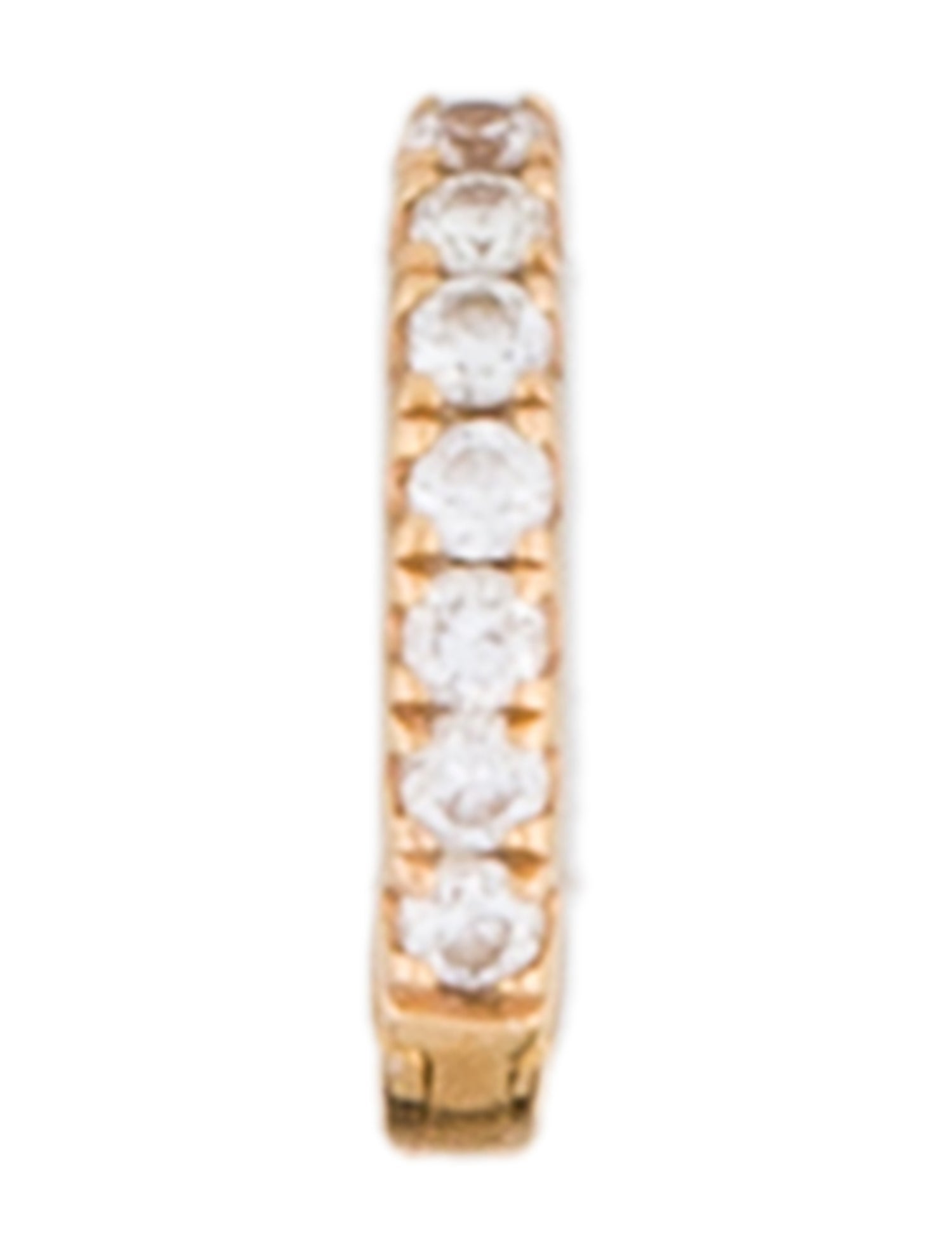 Maria Tash 18K Diamond Huggie Single Earring