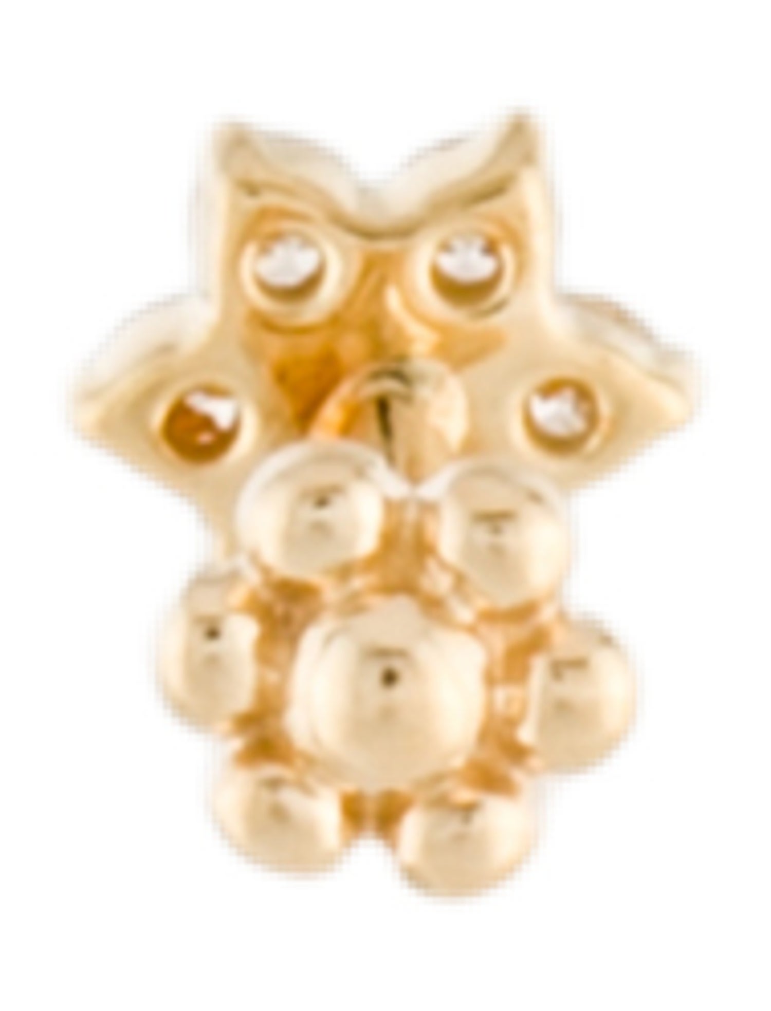 Maria Tash Diamond Flower Single Threaded Stud Earring