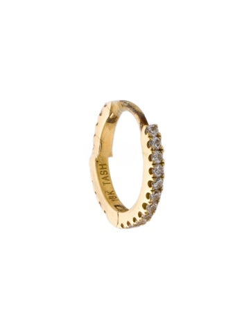 Pre-owned Maria Tash 18k Diamond Eternity Single Hoop Earring In Multi