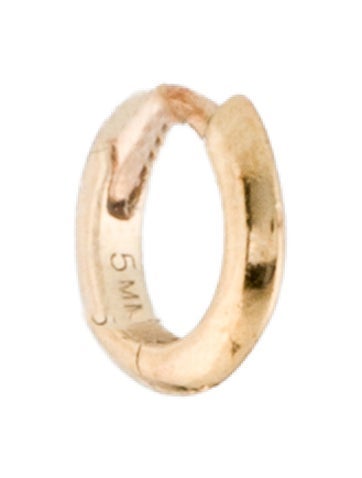 Pre-owned Maria Tash 14k Vertex Single Hoop Earring In Multi