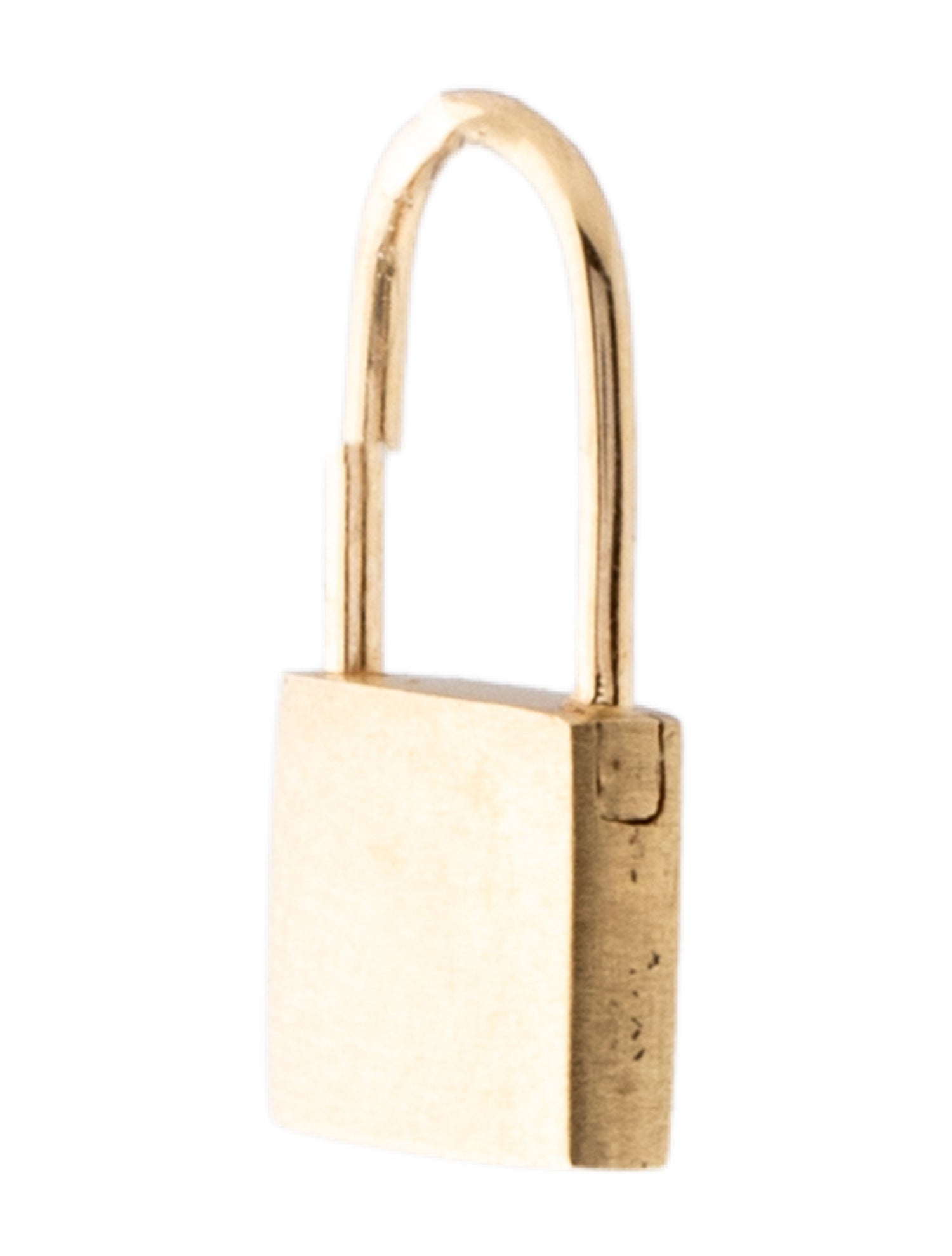 Maria Tash 14K Padlock Hoop Single Earring