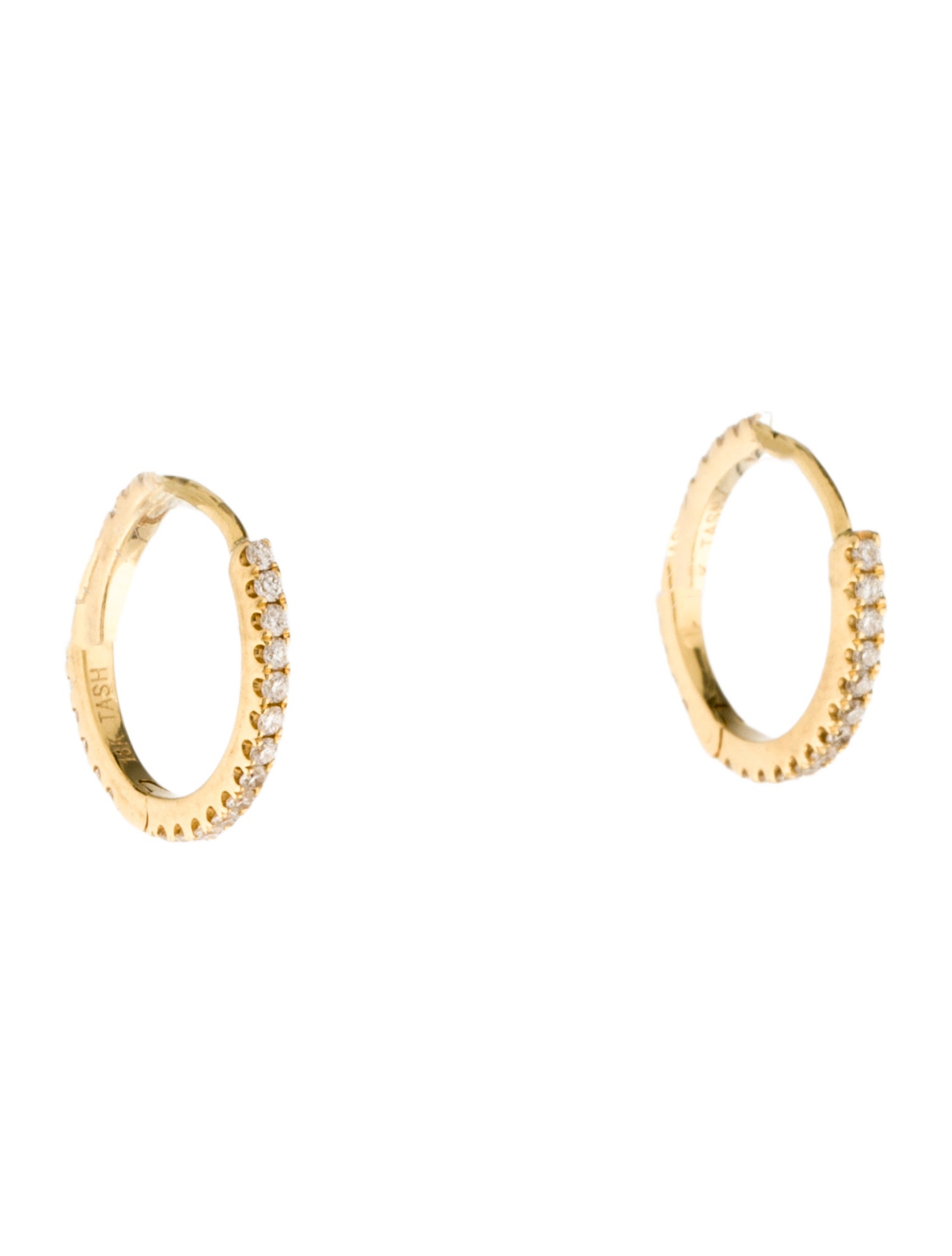 Maria Tash 18K Diamond Hoop Earrings