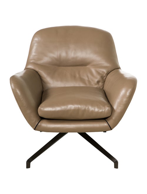 Minotti Jensen Leather Armchair Furniture MTT20079 The RealReal