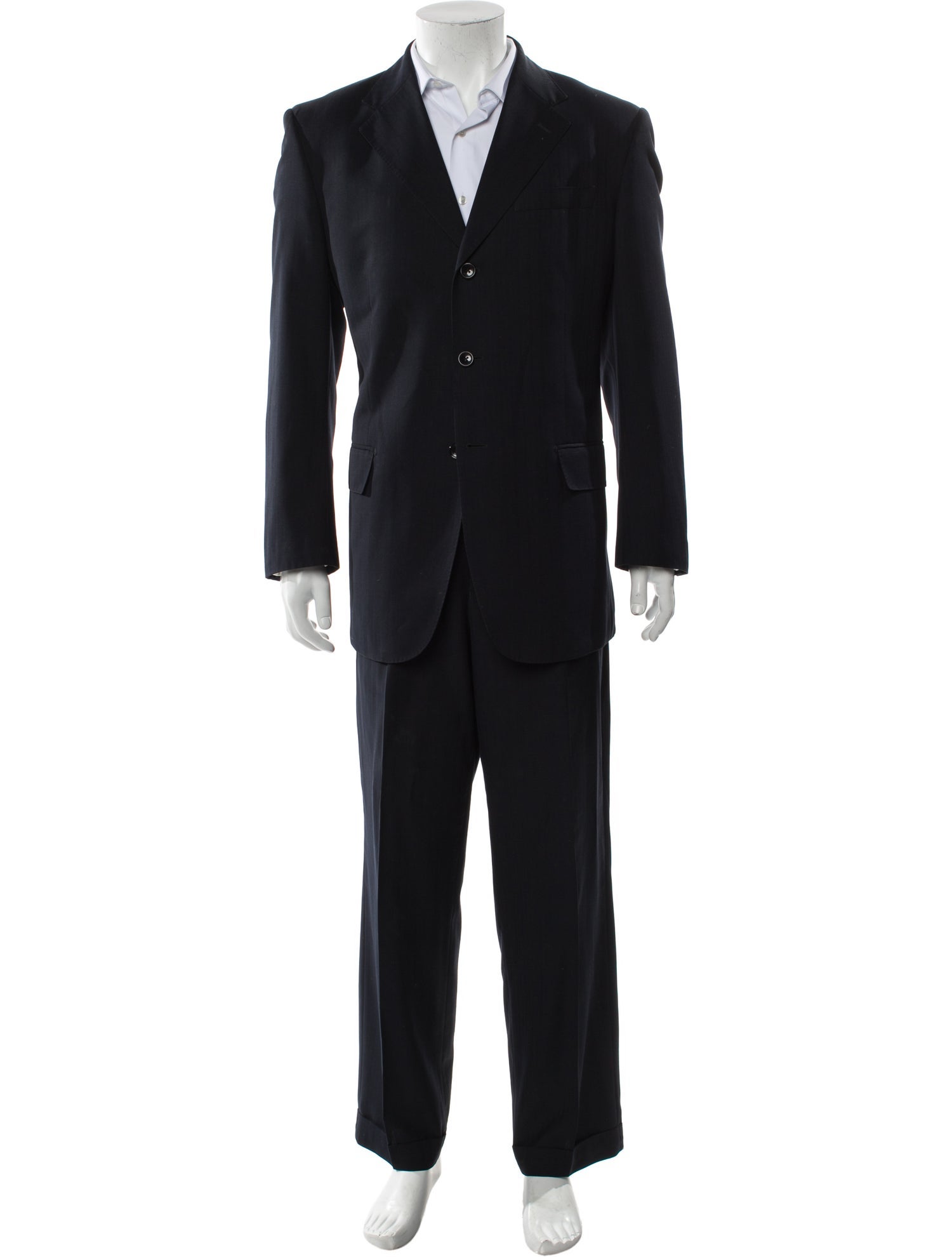Minotti Wool Striped Two-Piece Suit