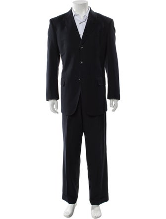 Minotti Wool Striped Two-Piece Suit