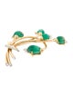 Mauboussin Trabert & Hoeffer 14K Emerald & Diamond "Reflections" Brooch