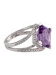 Mauboussin 18K Amethyst & Diamond Fou De Toi Cocktail Ring