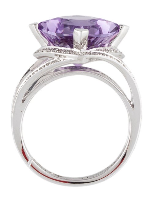 Mauboussin 18K Amethyst & Diamond Fou De Toi Cocktail Ring