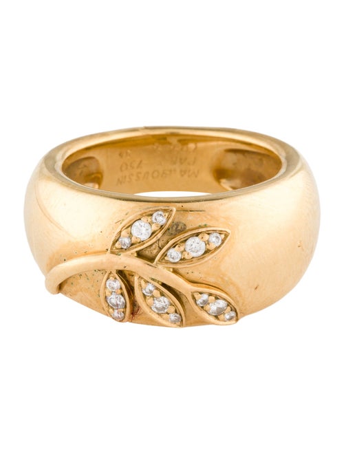 Mauboussin 18K Diamond Leaf Band