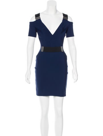 Mugler Embellished Cutout Dress