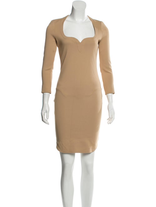 Mugler Long Sleeve Mini Dress