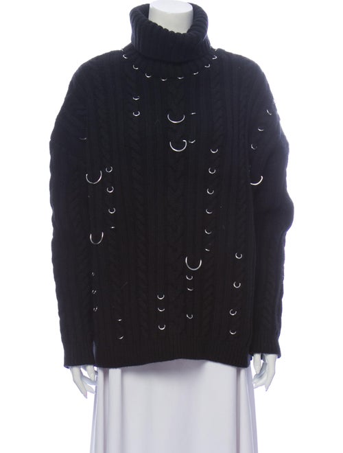 Mugler Wool Turtleneck Sweater Wool